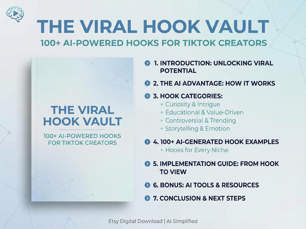The Viral Hook Vault: 100+ AI Powered Hooks for TikTok