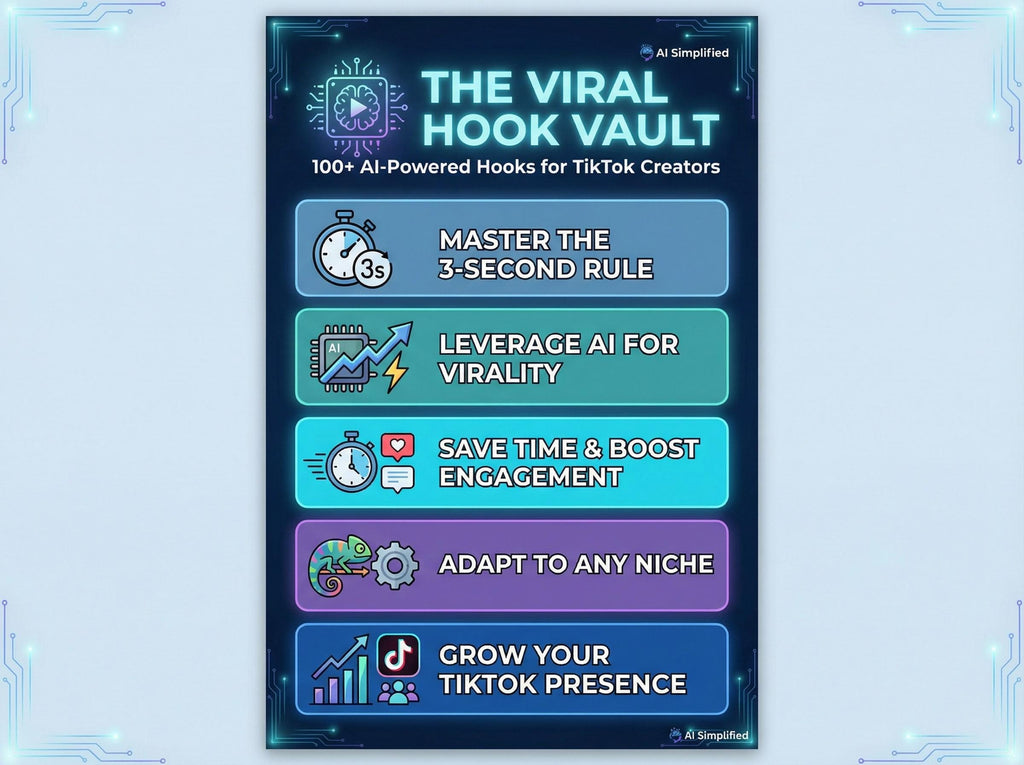 The Viral Hook Vault: 100+ AI Powered Hooks for TikTok