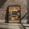 Commodore 64 Retro Gaming Poster, Vintage 80s Computer Wall Art, Nostalgic Gamer Gift Print