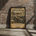 Cotton Spinner Vintage British Trade Poster, Industrial Mill Wall Art Print