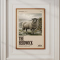 Herdwick Sheep Print, Rare Breed Vintage Magazine Style Poster, Lake District Wall Art