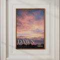 Dawn Sky Wall Art, Sunrise Poster, Pink Cloud Print, Painted Sky, Moody Bedroom Decor