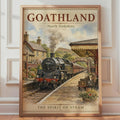 Goathland Steam Train Poster, North Yorkshire Railway Wall Art, Vintage Travel Print
