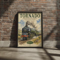 Tornado Steam Train Poster, A1 Locomotive 60163 Vintage Style Wall Art Print