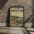 Birnbeck Pier Victorian Poster, Weston-Super-Mare, Somerset Vintage Travel Wall Art
