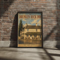 Drunken Duck Inn Poster, Ambleside Lake District Print, Vintage English Pub Wall Art