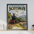 Flying Scotsman LNER Steam Train Poster, Vintage Railway Art Print (60103)