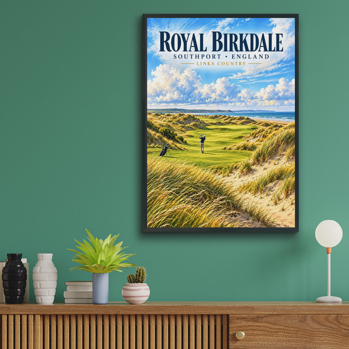 Royal Birkdale Golf Course Print, Southport England Links Poster, Travel Style Wall Art