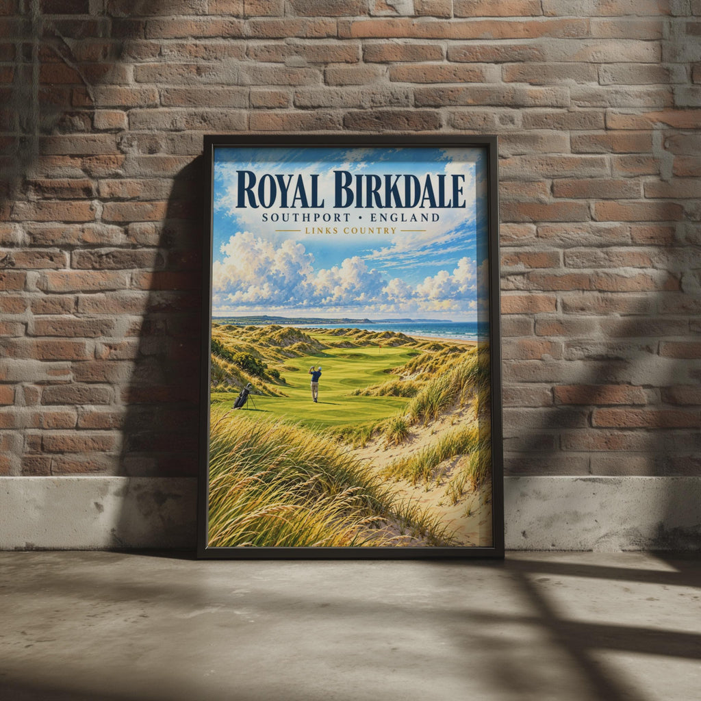 Royal Birkdale Golf Course Print, Southport England Links Poster, Travel Style Wall Art