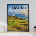 Turnberry Golf Course Poster, Ayrshire Scotland Lighthouse Coastal Art (Printed)