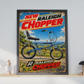 Raleigh Chopper Vintage Bike Poster, 1970s Retro Bicycle Wall Art (Digital Print)