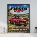 Ford Fiesta XR2 Mk1 Poster, 1980s British Hot Hatch Wall Art (Print)