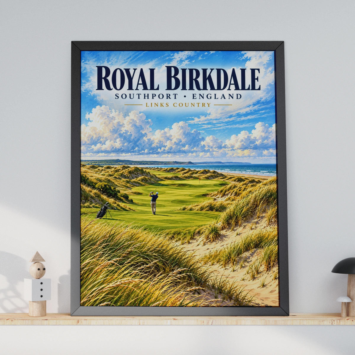 Royal Birkdale Golf Course Print, Southport England Links Poster, Travel Style Wall Art