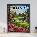 Augusta Georgia Golf Course Poster, Spring Fairway Azalea Art Print (Digital Download)