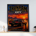1977 Pontiac Trans Am Poster, Texas Sunset Muscle Car Art (Print)