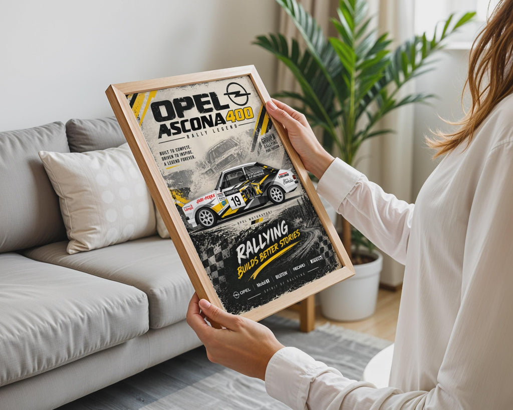 Opel Ascona 400 Rally Legend Poster, Group B Motorsport Wall Art (Print)