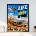 Motocross Rally Car Poster, Off-Road Racing Wall Art (Digital Download)