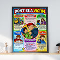 Anti Bullying Poster, Don't Be A Victim, School Classroom Wall Art, Kids Safety Print