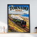 Tornado 60163 Steam Train Poster, British Railway Coastal Art (A1)