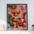 Highland Cow Bathroom Humour Print, Funny Toilet Wall Art, Country Life Poster Gift